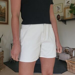 Vintage White Jean Shorts